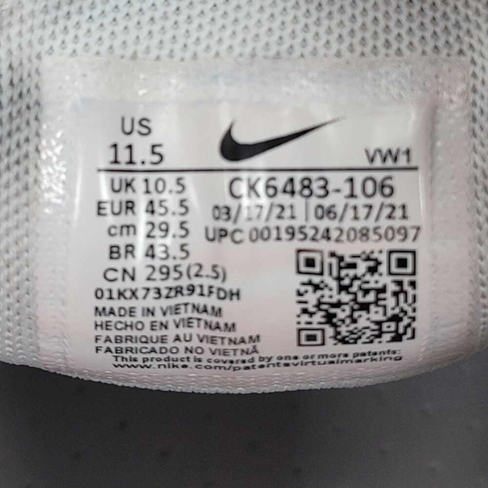 Nike Air Max 270 Men's White Blue Golf Shoes CK6483-106 US Size 11.5 - Picture 8 of 8
